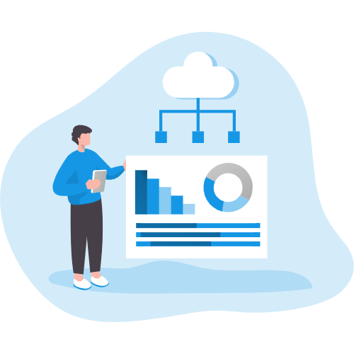 cloud hosting illustration